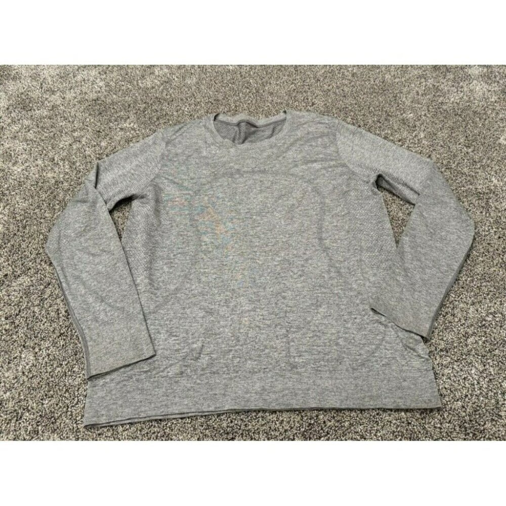 Lululemon Swiftly Tech Long Sleeve Shirt Grey Size 8 EUC